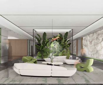 Modern Office Reception Desk-ID:993268015