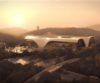 Modern Public Building-ID:754880913