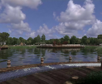 Modern Park Landscape-ID:723154078