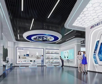 Modern Exhibition Hall-ID:455966959