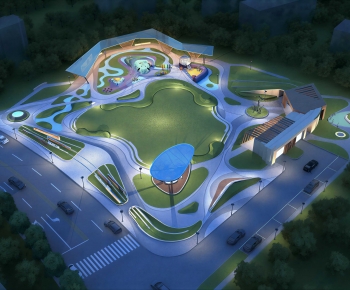 Modern Architectural Bird's-eye View Planning-ID:861649996