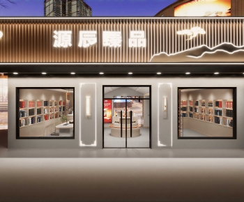 New Chinese Style Facade Element-ID:452347043