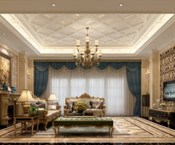 European Style A Living Room-ID:486679089