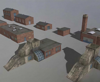 Modern Industrial Building-ID:376579051