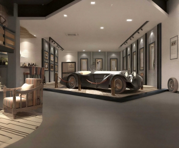 Retro Style Exhibition Hall-ID:855396039