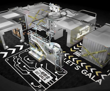 Modern Exhibition Hall-ID:213447099