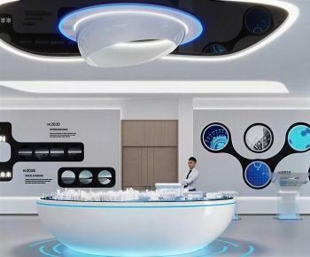 Modern Exhibition Hall-ID:690306901