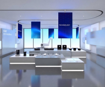 Modern Exhibition Hall-ID:713839525