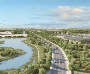 Modern Architectural Bird's-eye View Planning-ID:536089909