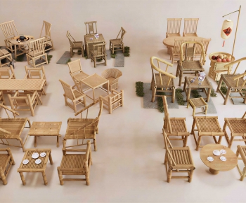 New Chinese Style Leisure Table And Chair-ID:897049927