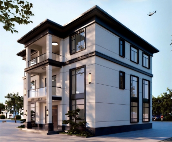 New Chinese Style Detached Villa-ID:873435028