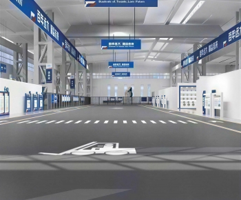 Modern Exhibition Hall-ID:446764954