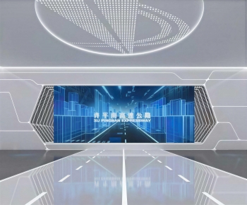 Modern Exhibition Hall-ID:698976996