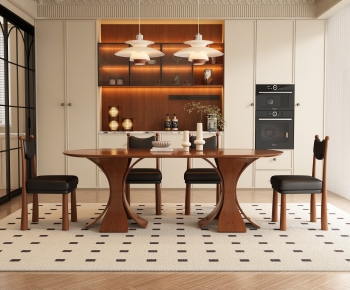 French Style Dining Table And Chairs-ID:827790989