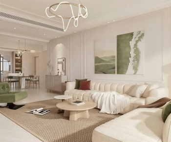 Modern A Living Room-ID:808593037