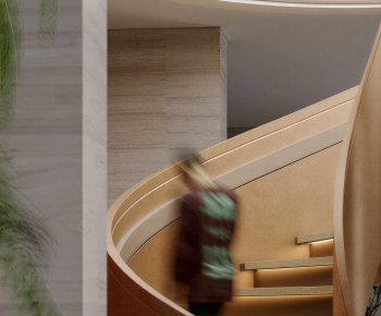 Modern Rotating Staircase-ID:594335086