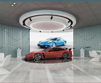 Modern Exhibition Hall-ID:563888077