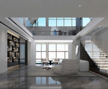 Modern A Living Room-ID:195393096