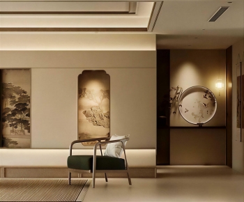 New Chinese Style A Living Room-ID:843689925