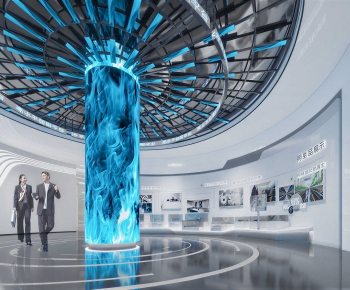 Modern Exhibition Hall-ID:287358056