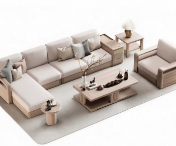 New Chinese Style Sofa Combination-ID:388089904