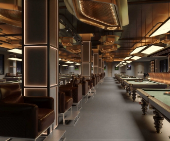 Industrial Style Billiard Room-ID:317549943