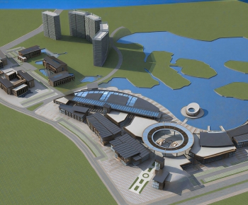 Modern Architectural Bird's-eye View Planning-ID:980663069