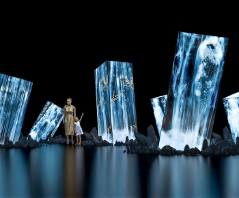 Modern Exhibition Hall-ID:546958924