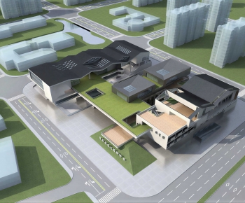 Modern Architecture Of Artistic Style-ID:955355885