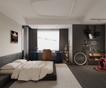 Modern Boy's Room And Son's Room-ID:134497882