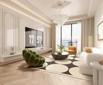 French Style A Living Room-ID:131638057