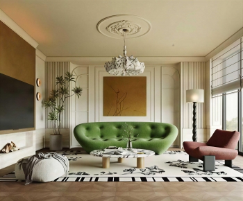 French Style A Living Room-ID:438169006