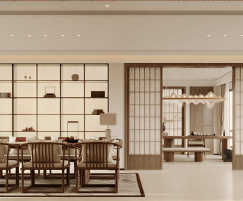 New Chinese Style Dining Room-ID:456393001