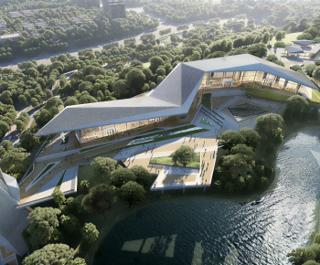 Modern Architecture Of Artistic Style-ID:441823965