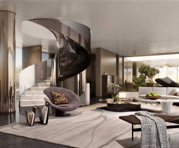 Modern A Living Room-ID:515206105