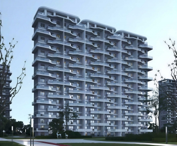 Modern Residential Building-ID:145641091