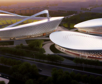 Modern Architectural Bird's-eye View Planning-ID:848855025