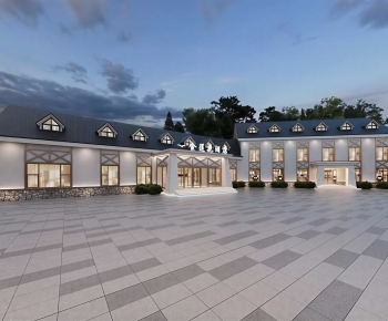 Modern Appearance Of Commercial Building-ID:697035079