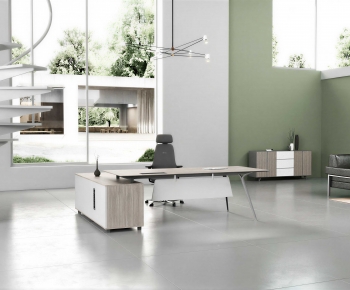 Modern Office Desk And Chair-ID:703552018