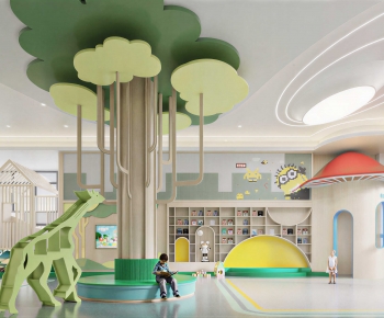 Modern Kindergarten Hall-ID:382343052