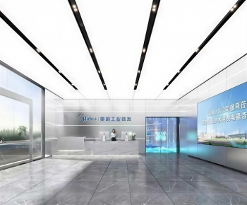 Modern Office Reception Desk-ID:136044035