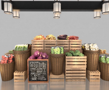 Industrial Style Supermarket Shelf-ID:422738082