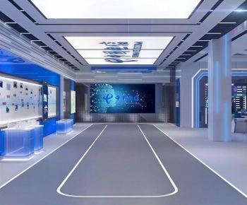 Modern Exhibition Hall-ID:552958011