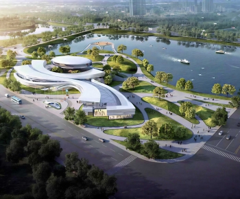 Modern Architectural Bird's-eye View Planning-ID:711343055