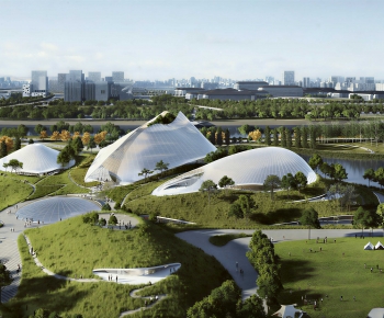 Modern Architectural Bird's-eye View Planning-ID:320054051