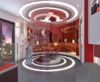 Modern Exhibition Hall-ID:808203946