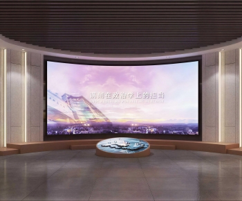 Modern Exhibition Hall-ID:729460788