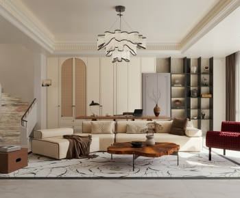 French Style A Living Room-ID:243324044