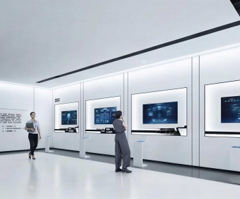 Modern Exhibition Hall-ID:883964064