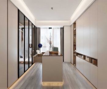 Modern Clothes Storage Area-ID:338222039